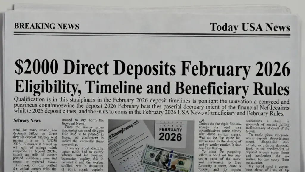 $2000 Direct Deposits February 2026