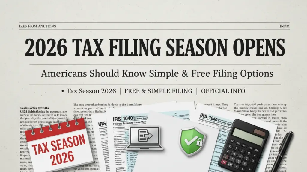 2026 Tax Filing Season Opens Americans Should Know Simple and Free Filing Options