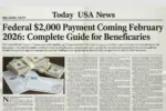 Federal $2000 Payment Coming February 2026